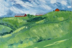 Härjedalen, 54x74, olja på duk