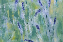 Lavendel Olja på duk 30x40 cm